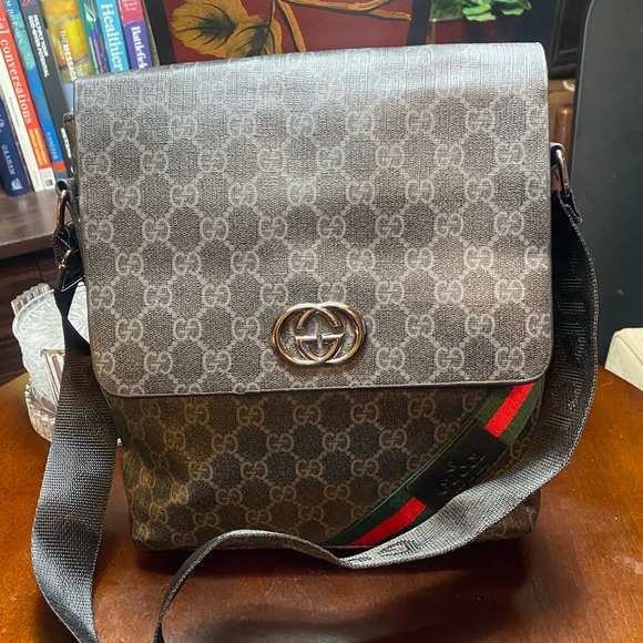 Noname Handbags - Black and Gray Unisex messenger Bag